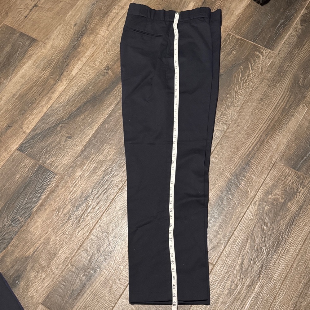 Men's Black Pants with White Stripe